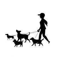 female dog walker